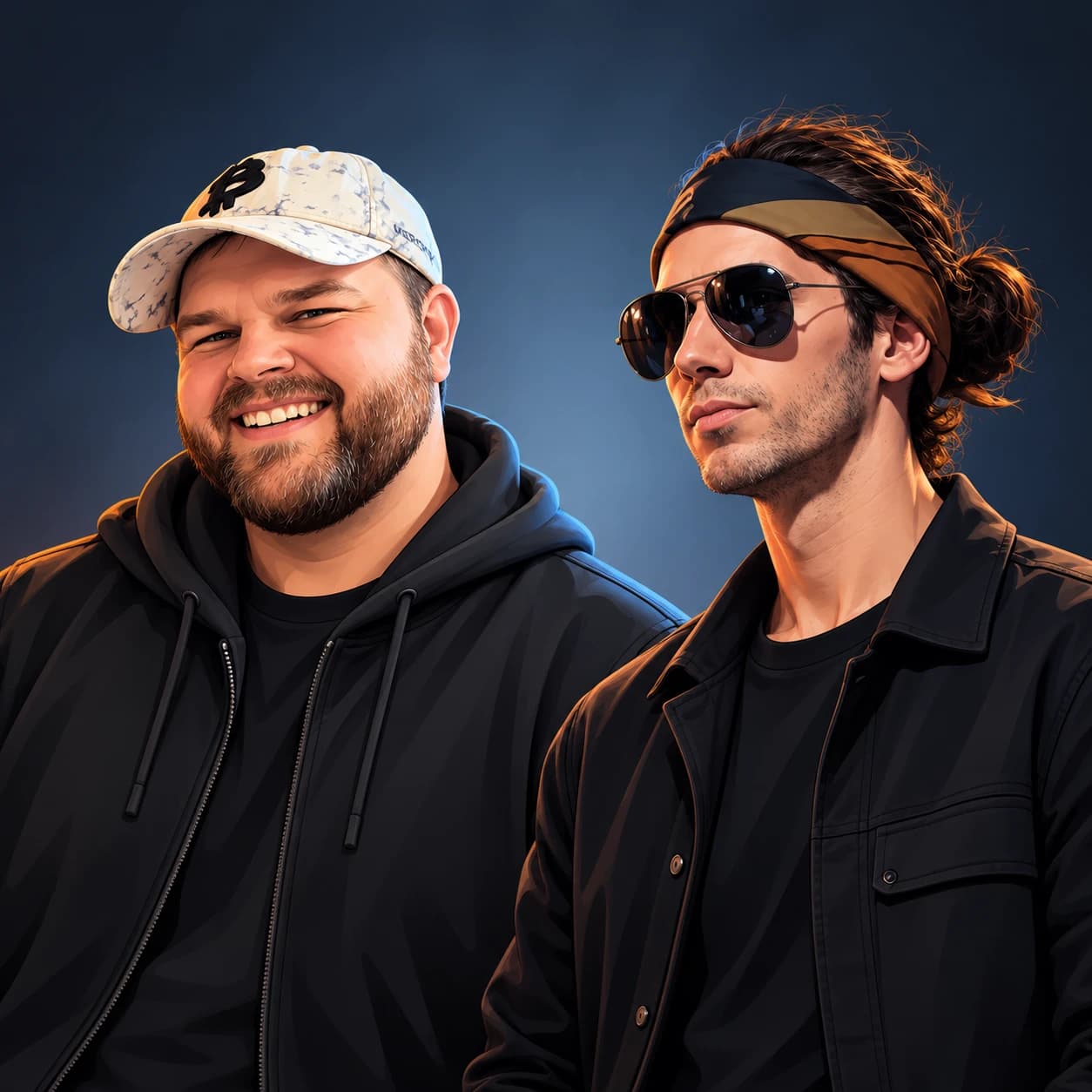 Portrait of Travis, HumbleSite’s developer, and Alex, HumbleSite’s designer